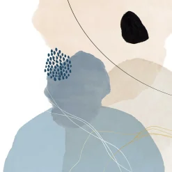 Discount Glasbild LINE AND SHAPES III Glasbilder