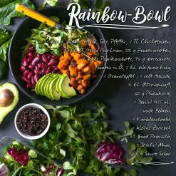 Outlet Glasbild RAINBOW BOWL Glasbilder