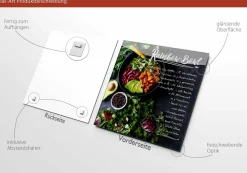 Clearance Glasbild RAINBOW BOWL Glasbilder