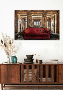 Clearance Glasbild RELAXING LEO Glasbilder