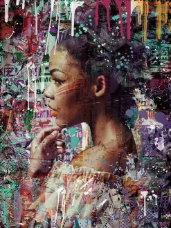 Hot Glasbild SCHÖNE IM FARBENREGEN Glasbilder