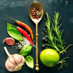 Online Glasbild VINTAGE HERBAGE III Glasbilder