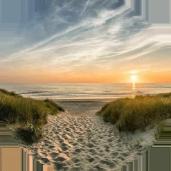 Hot Glasbild WEG ZUM STRAND Glasbilder