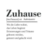 New Glasbild ZUHAUSE II Glasbilder