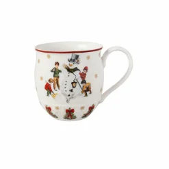 Henkelbecher Schneemann bauen Weihnachtsdekoration