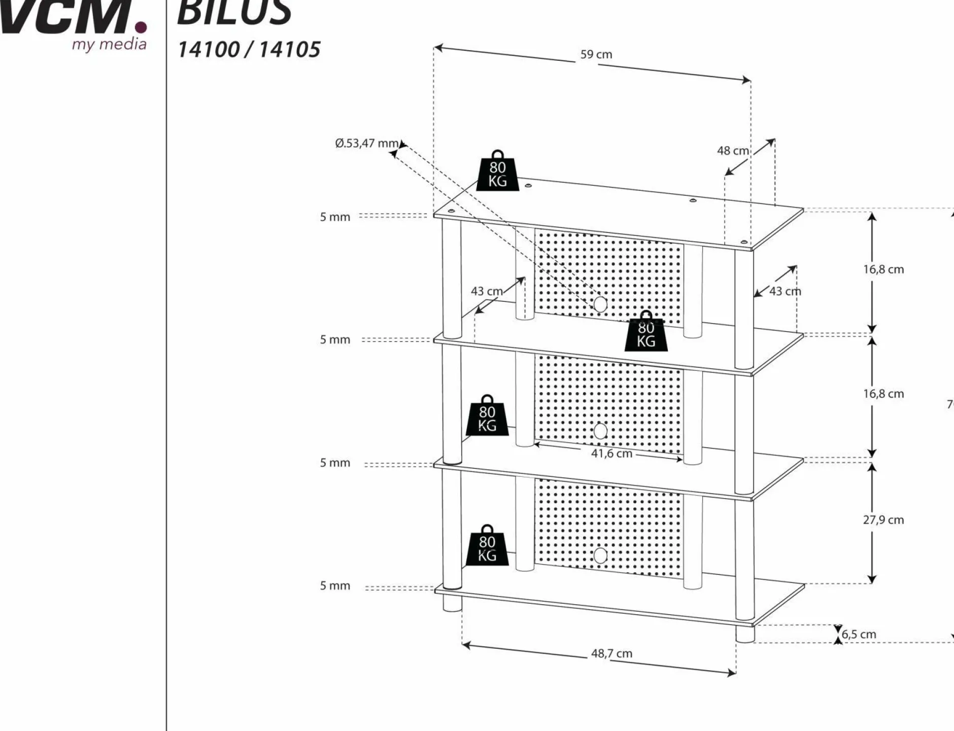 New Hifi-Möbel Bilus Tv- & Mediamöbel|Tv - & Mediamöbel