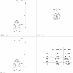 Sale Hängeleuchte CARLTON Pendelleuchten