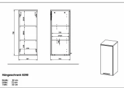 Discount Hängeschrank ARVADA Hängeschränke|Bad-Hängeschränke