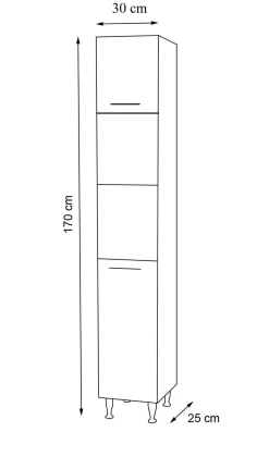 Discount Hochschrank LISALO Hochschränke|Bad-Hochschränke