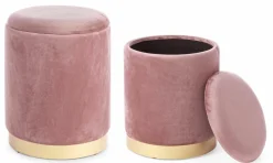 New Hocker POLINA 2er Set Hocker & Sitzwürfel|Hocker