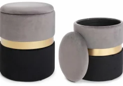 Sale Hocker POLINA 2er Set Hocker & Sitzwürfel|Hocker