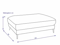 Hot Hockerbank CONNECTICUT Hocker & Sitzwürfel|Bänke