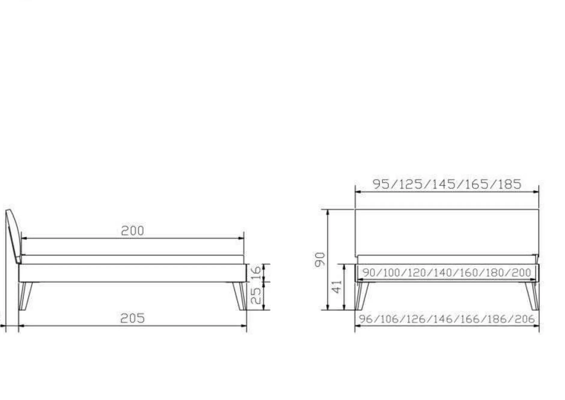 Sale Holzbett CAPRILE Holzbetten