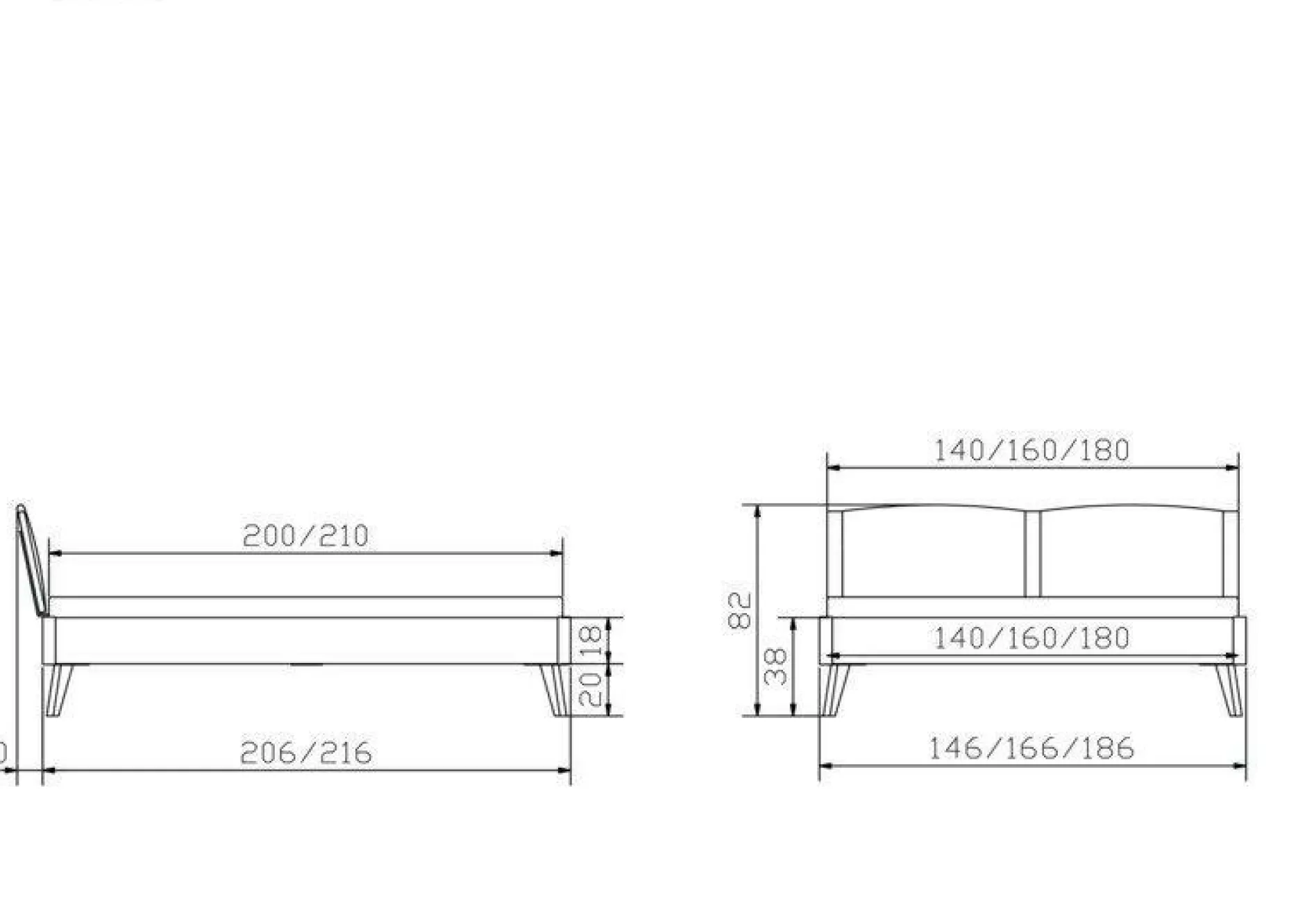 Outlet Holzbett FABRO Holzbetten