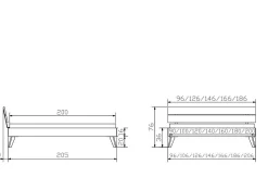 Sale Holzbett ORTONA Betten|Holzbetten