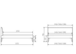 New Holzbett SIMONE Holzbetten