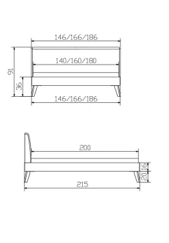 Outlet Holzbett SIMONE Betten|Holzbetten