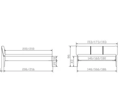 Outlet Holzbett VARESE Holzbetten