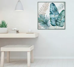 Outlet Keilrahmenbild BLÄTTER IN GRÜN Keilrahmenbilder