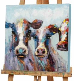 Online Keilrahmenbild BUNTE KÜHE Keilrahmenbilder|Bilder