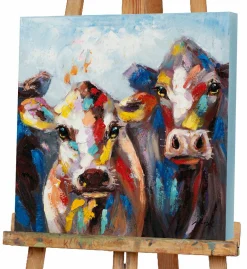Outlet Keilrahmenbild BUNTE KÜHE Keilrahmenbilder|Bilder
