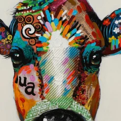 Best Keilrahmenbild BUNTE KUH Keilrahmenbilder|Kunstdrucke