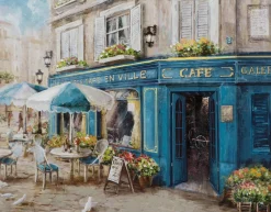 Clearance Keilrahmenbild CAFÉ Keilrahmenbilder|Originalbilder