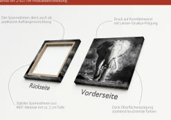 Online Keilrahmenbild ELEPHANT HEAD Keilrahmenbilder