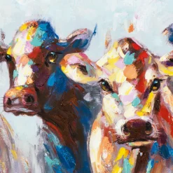 New Keilrahmenbild ERSTAUNTE KÜHE Keilrahmenbilder|Originalbilder