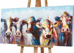 New Keilrahmenbild ERSTAUNTE KÜHE Keilrahmenbilder|Originalbilder