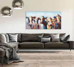 New Keilrahmenbild ERSTAUNTE KÜHE Keilrahmenbilder|Originalbilder