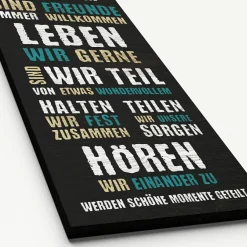 New Keilrahmenbild GELIEBT I Keilrahmenbilder|Kunstdrucke