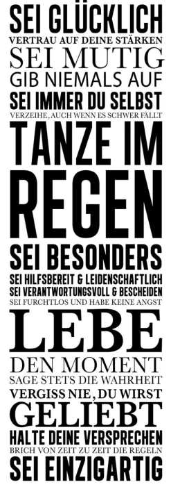 Outlet Keilrahmenbild HAUSORDNUNG I Keilrahmenbilder|Kunstdrucke