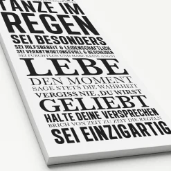 Outlet Keilrahmenbild HAUSORDNUNG I Keilrahmenbilder|Kunstdrucke