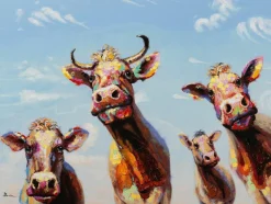 Hot Keilrahmenbild LUSTIGE KÜHE Keilrahmenbilder|Kunstdrucke