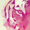 Clearance Keilrahmenbild POLYGONAL TIGER Keilrahmenbilder