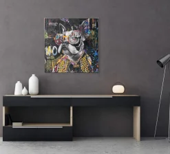 New Keilrahmenbild RAPPER DOG Keilrahmenbilder