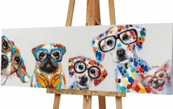 Sale Keilrahmenbild SÜßE HUNDEBANDE Keilrahmenbilder|Originalbilder