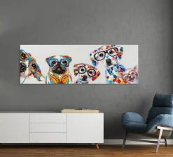 Sale Keilrahmenbild SÜßE HUNDEBANDE Keilrahmenbilder|Originalbilder