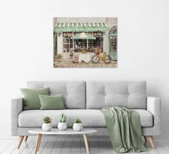 New Keilrahmenbild STRAßENCAFÈ Keilrahmenbilder|Originalbilder