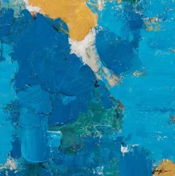 Hot Keilrahmenbild STRAHLEND BLAU Keilrahmenbilder|Originalbilder