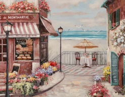 Keilrahmenbild STRANDCAFÈ Keilrahmenbilder|Originalbilder