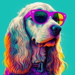 Hot Keilrahmenbild SUNGLASSES DOGS Keilrahmenbilder