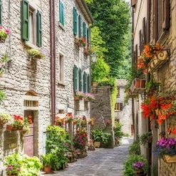 Outlet Keilrahmenbild VILLAGGIO Keilrahmenbilder