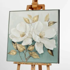 Sale Keilrahmenbild WHITE FLOWERS Keilrahmenbilder