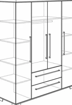 Sale Kleiderschrank KIRA Kleiderschränke|Kleiderschränke