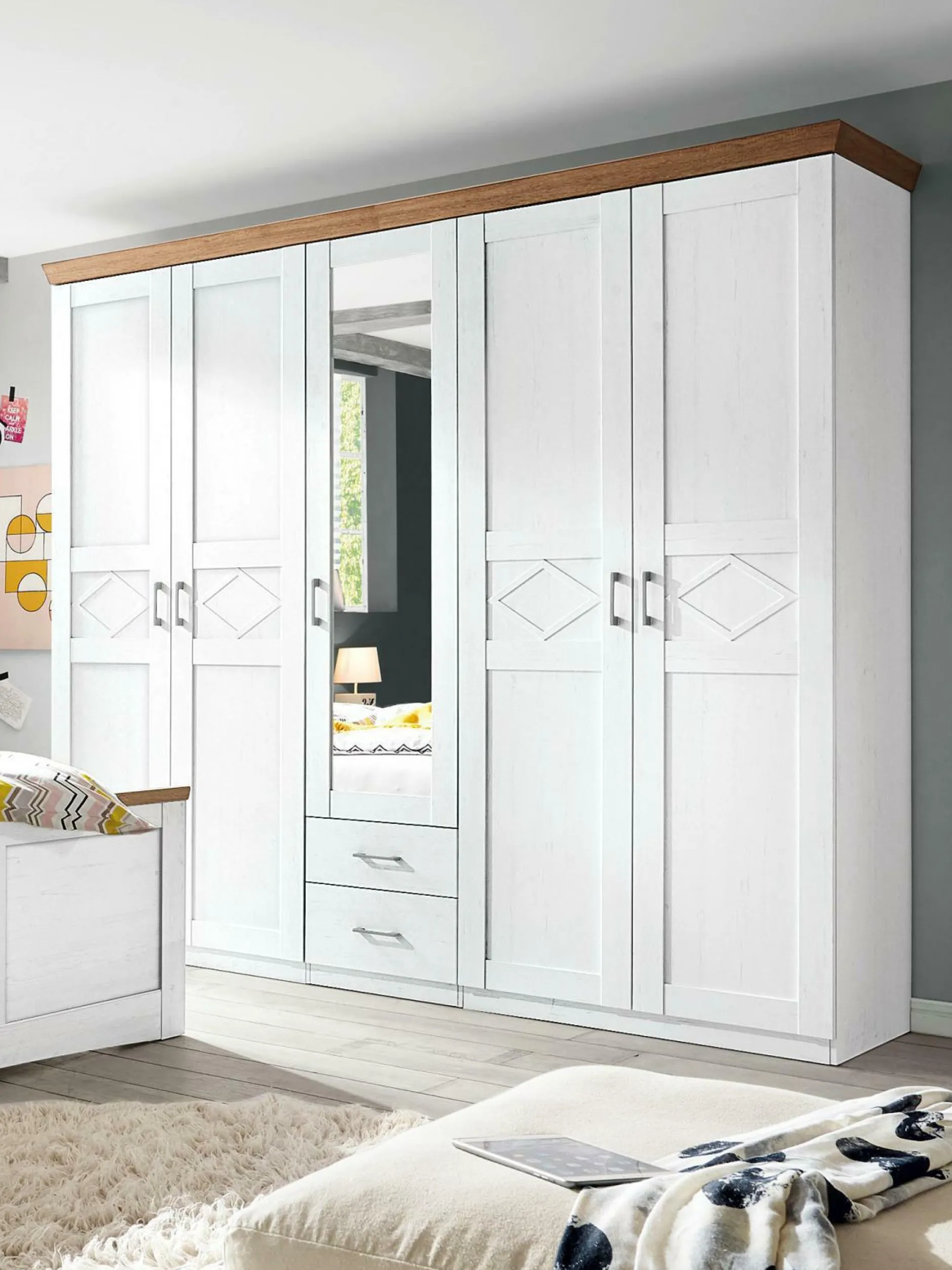 Outlet Kleiderschrank Country Kleiderschränke|Kleiderschränke