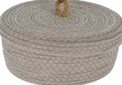 Korb mit Deckel Korbwaren|Aufbewahrung