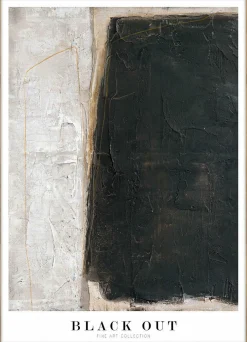 Outlet Kunstdruck BLACK OUT Kunstdrucke