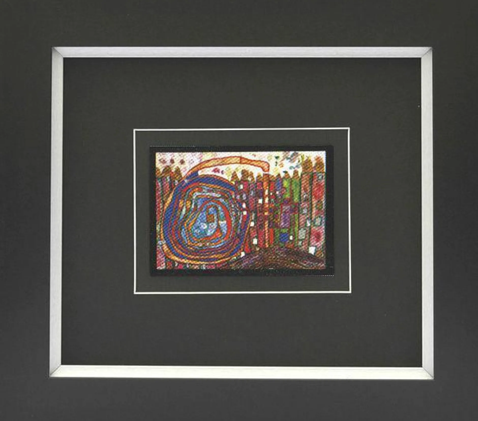 Kunstdruck HUNDERTWASSER Kunstdrucke|Holzbilder